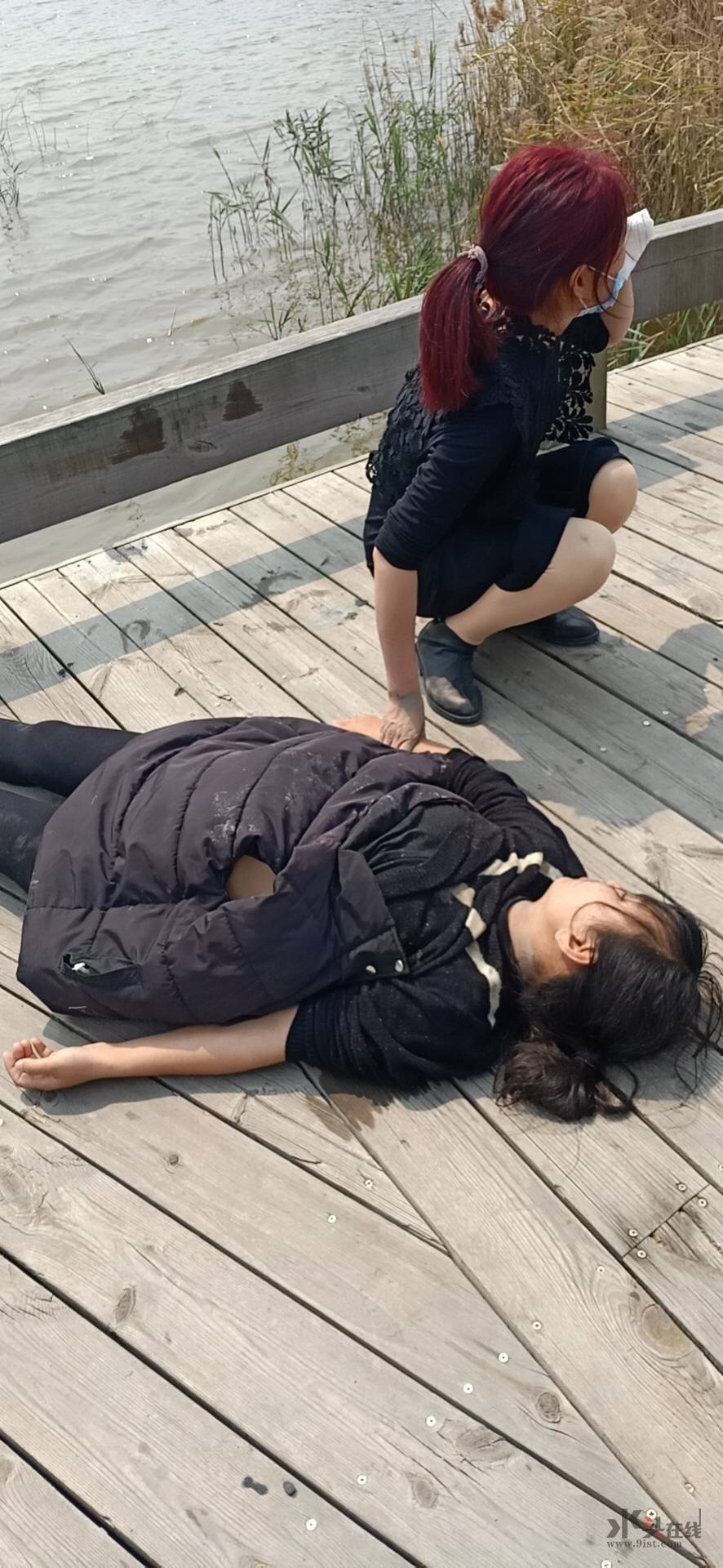 五里桥有人跳桥!